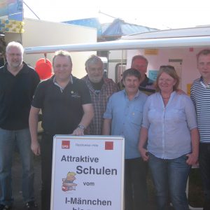 von links: Volker Siebeking, Torsten Kuhlmann, Thomas Leinbach, Friedrich Meyer, Wilhelm Rohlfing, Mamke Kühl und Andreas Kühl