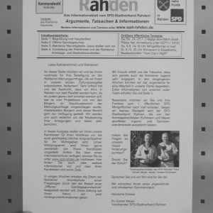 SPD Informationsblatt Juli 2004