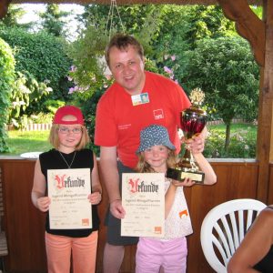 Das siegreiche Geschwisterpaar Milena und Anika Starke