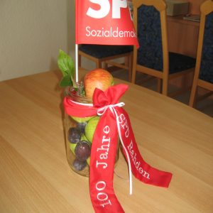 Tischdekoration für unser Jubiläum