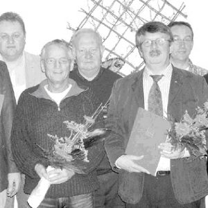 Der Vorstand und die Geehrten. JHV 2007 OV Wehe.