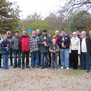 Die Boulegruppe 2007 mit den Siegern Mathias Lorenz und Rolf Bahle.