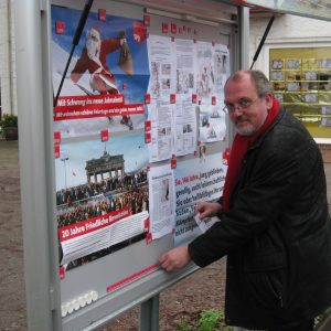 Ernst-Wilhelm Rahe wird auch im Rahdener SPD Schaukasten informieren