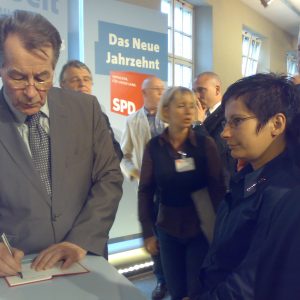 Ein Autogramm von Münte!