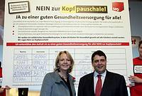 NEIN zur Kopfpauschale Hannerlore Kraft und Sigmar Gagriel