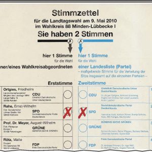 2 Stimmen für die SPD