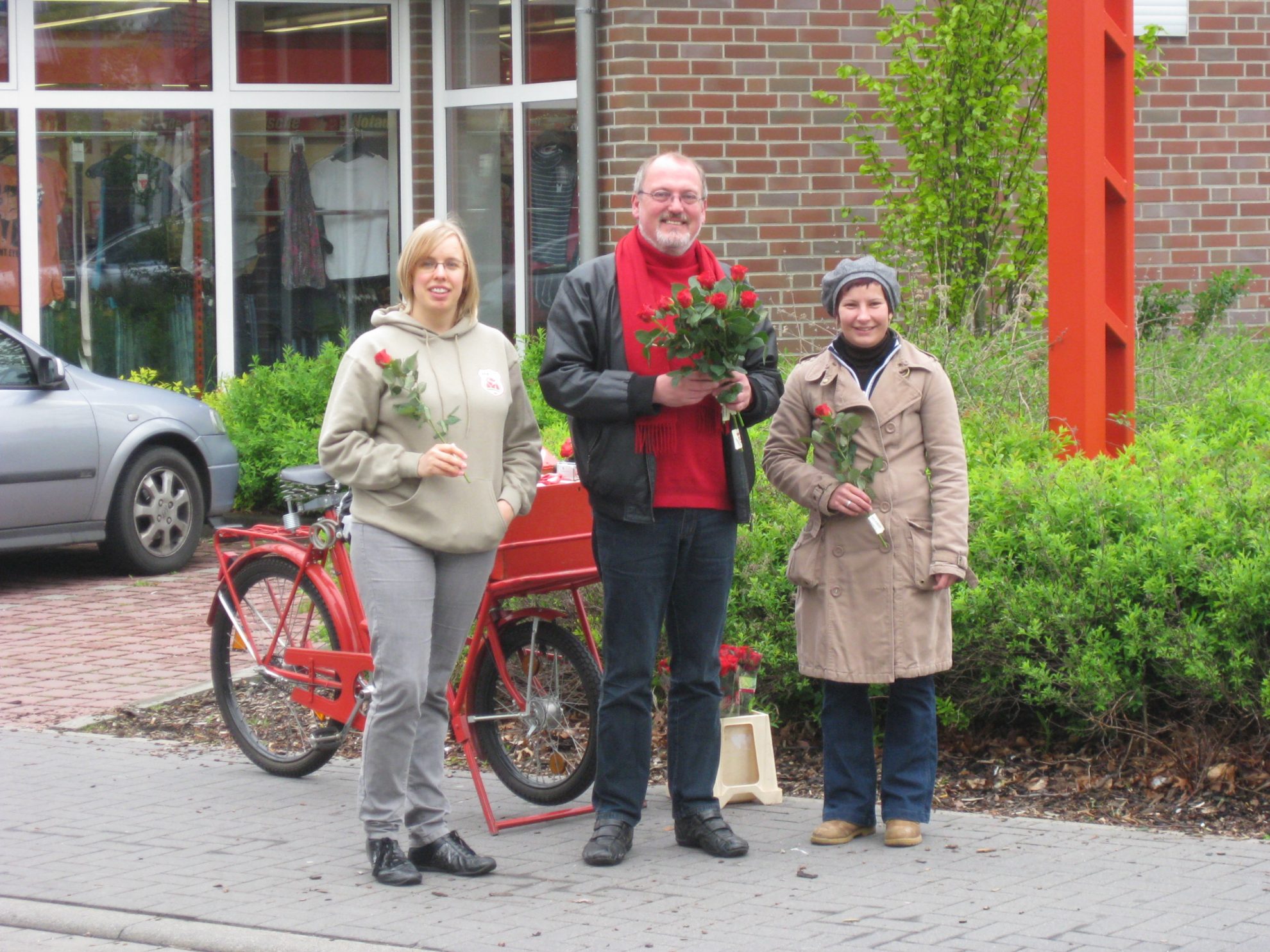 Rosenaktion mit Ewi