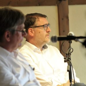 Udo Högemeier und Ingo Ellerkamp bei der abschließenden Podiumsdiskussion.