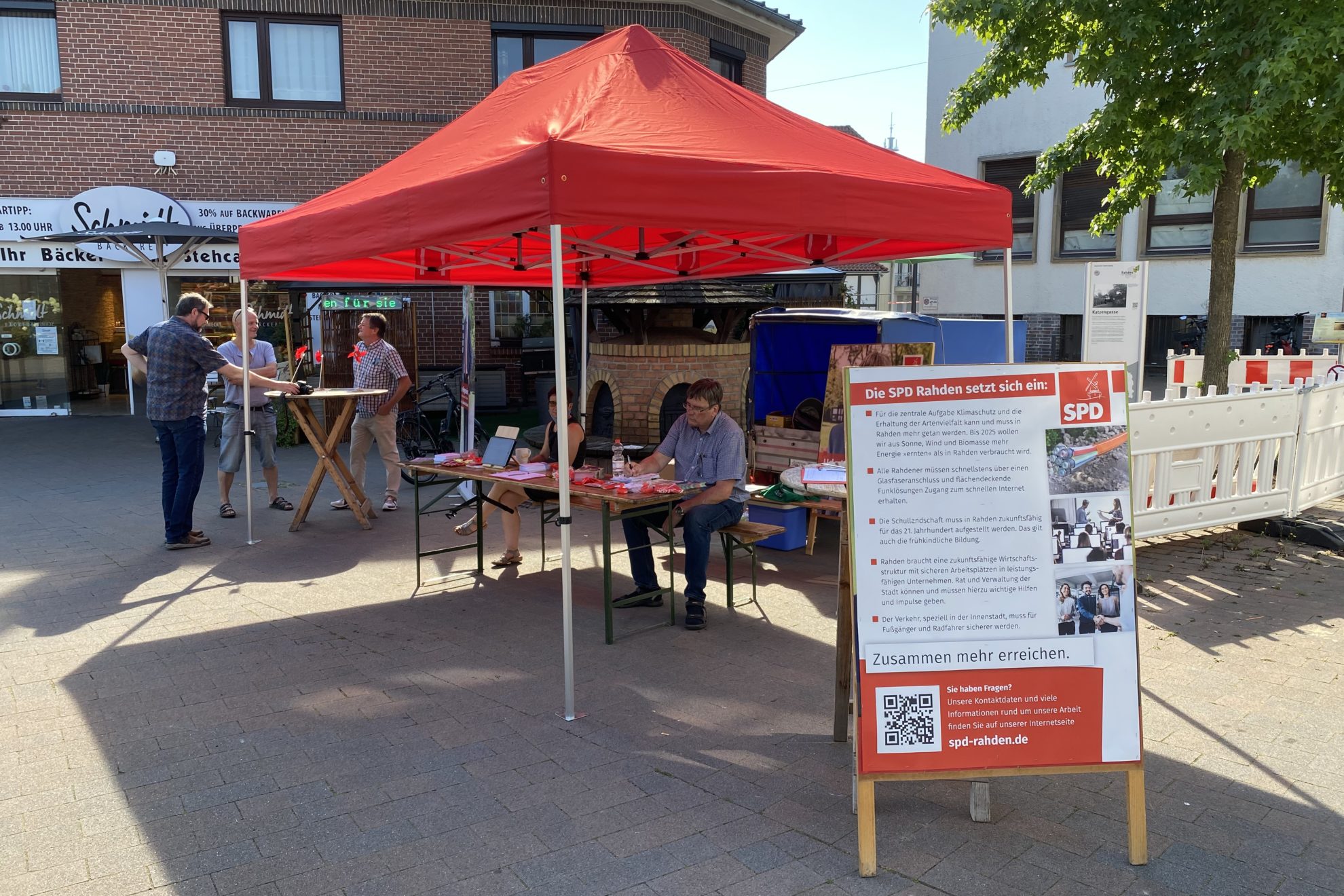Neuer SPD Pavillon im Einsatz